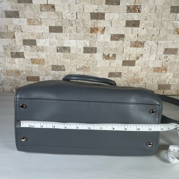 Kate Spade Catherine Pippa Street Pippa Satchel Gray Leather - Picture 7 of 13